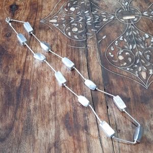 VINTAGE GERMAN SILVER BEAD NECKLACE